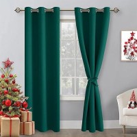 Hiasan Christmas Blackout Curtains For Bedroom 38 X 84 Inches Long Thermal Insulated Energy Saving Window Curtains For Livi