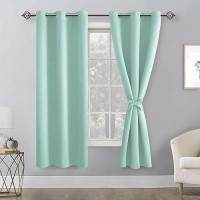 Hiasan Room Darkening Curtains For Bedroom Noise Reducing Energy Saving Blackout Window Curtain Panels Sewn With Tiebacks Se