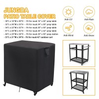 Jungda Outdoor Prep Cart Cover For Nuuk Pizza Oven Table,Patio Grill Table Cover For Movable Dining Cart Table,Waterproof Outdoor Cart Cover - 32 X 26 X 33 Inch