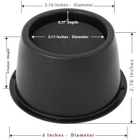 Utopia Bedding Bed Risers 2 Inch 8 Pack Round Furniture Risers With Top Antislip Foam With Metal Plate Bottom Rubber Pads