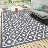 Pauwer Outdoor Rug Waterproof 6X9 Reversible Outdoor Plastic Straw Rug Outdoor Patio Camping Rug Rv Mat Indoor Outdoor Area