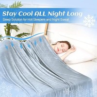 Ailemei Direct Upgraded Fabric Cooling Blanket For Hot Sleepers Twinfull Size Lightweight Breathable Summer Bed Blankets Q