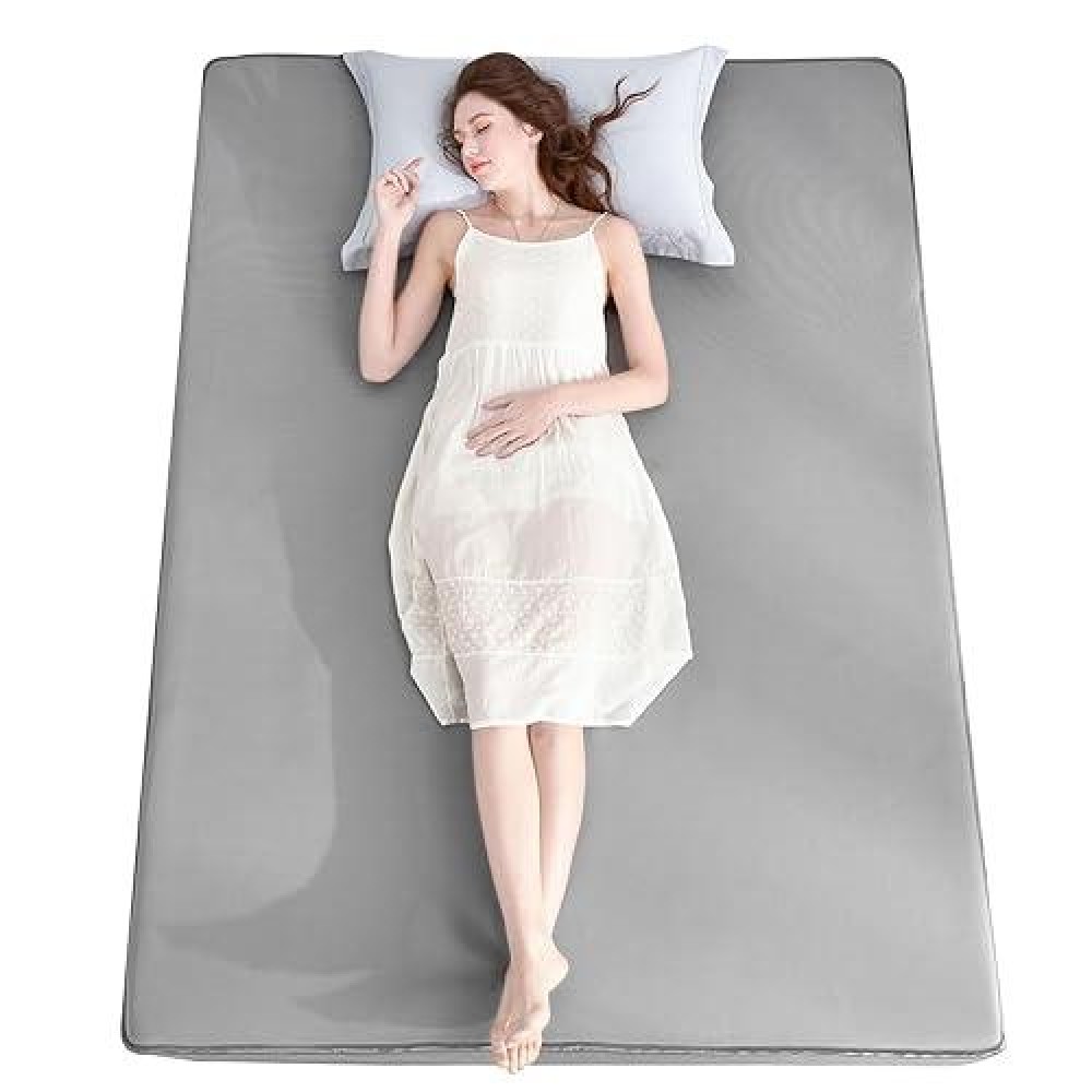 Ailemei Direct Cooling Thin Mattress Pad  King Size Mattress Topper For Hot Sleepers  With A Deep Pocket Fits 16