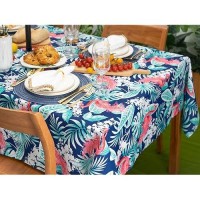 Yihomer Indoor Outdoor Tabletop For Spring Summer Decorations Picnics And Dinner Parties Stain And Water Resistant Lemon Bli