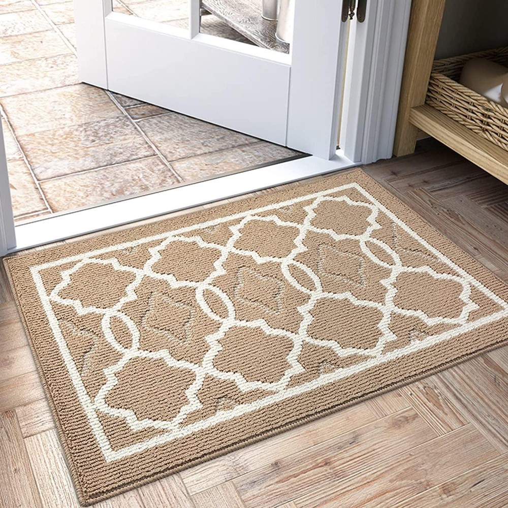 Chichic Khaki Indoors Doormat 36X24 Inch Welcome Mat Front Back Indoors Door Mats For Home Entrance Entry Way Entry Rugs Floor M