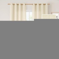 Lamit Linen Curtains 95 Inches Long For Bedroom Grommet Thick Linen Textured Sheer Curtains Light Filtering Privacy Window Curt