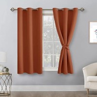 Hiasan Short Blackout Curtains For Bedroom Thermal Insulated Energy Saving Window Curtains For Living Room 2 Drape Panels S