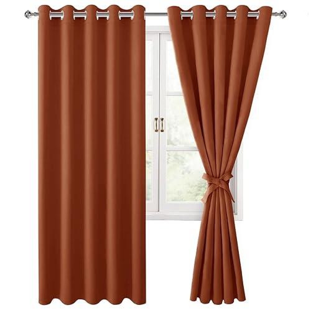 Hiasan Fall Grommet Blackout Curtains For Bedroom 60 X 72 Inches Thermal Insulated Light Blocking Window Drapes For Living