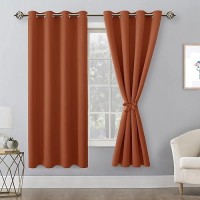 Hiasan Fall Blackout Curtains For Bedroom 52 X 63 Inches Length Thermal Insulated Light Blocking Window Curtains For Living