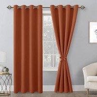 Hiasan Fall Blackout Curtains For Bedroom Home Decor 52 X 96 Inches Long Thermal Insulated Light Blocking Window Curtains F