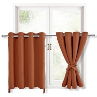 Hiasan Fall Blackout Curtains For Bedroom 52 X 36 Inches Long Thermal Insulated Light Blocking Window Curtains For Living R