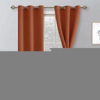 Hiasan Fall Blackout Curtains For Bedroom 38 X 63 Inches Length Thermal Insulated Light Blocking Window Curtains For Living