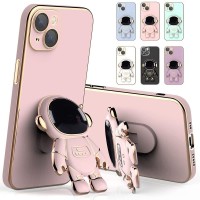 Tarieson 6D Plating Case Cover With Astronaut Hidden Stand For Iphone 78Se 2020