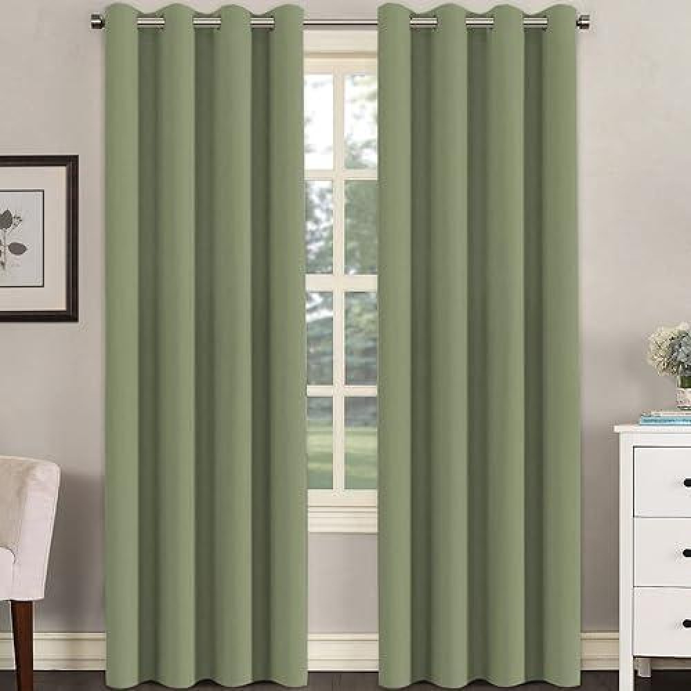 Hversailtex Premium Blackout Thermal Insulated Room Darkening Curtains For Bedroomliving Room Classic Grommet Top 2 Panels