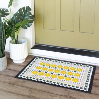 Letterfolk Customizable Doormat Large All Weather Nonslip Rubber Doormat 36 X 24 White