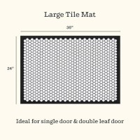 Letterfolk Customizable Doormat - Large All Weather Non-Slip Rubber Doormat 36