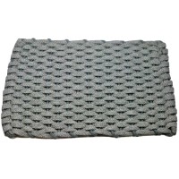 Rockport Rope Doormats 2034323P Premium Indoor Outdoor Doormats 20X 34 Gray With Light Blue Insert