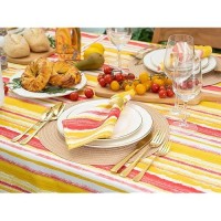 Yihomer Indoor Outdoor Tabletop For Spring Summer Decorations Picnics And Dinner Parties Stain And Water Resistant Crayon Ar