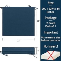 Magpie Fabrics Patio Cushion Covers Set Of 2Replacement Cover Only No Insert Waterproof Indoor Ourdoor Deep Seat Chair Cush