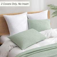 Phf Ultra Soft Waffle Weave Pillowcases King Size 20 X 36 2 Pack No Insert Breathable Skinfriendly Pillow Shams Decorati