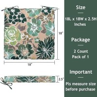 Magpie Fabrics Square Corner Seat Cushion 18 X 18 X 25 2 Pack Indooroutdoor Waterproof Weather Resistant Universal Ch