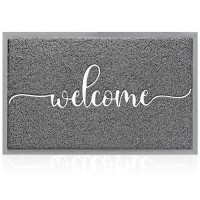 Aazzkang Welcome Mats For Front Door Non Slip Door Mat Lowprofile Ultra Absorb Dirt Easy To Clean Indoor Doormat For Entry Pati