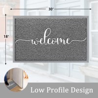 Aazzkang Welcome Mats For Front Door Non Slip Door Mat Lowprofile Ultra Absorb Dirt Easy To Clean Indoor Doormat For Entry Pati