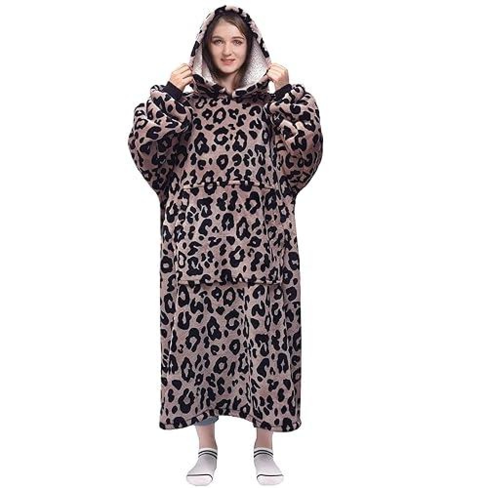 Waitu Wearable Blanket Sweatshirt Gifts For Women And Men Sherpa Wearable Blanket Hoodie Oversized Thick Sherpa Hoodie Blanket