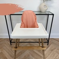 Dadouman Inflatable Supporting Cushion For Ikea High Chair, Baby High Chair Cushion With Colorful Printing, Inflatable Cushion Included. (Pink Dots)