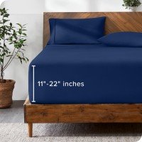 Bare Home California King Fitted Sheet Extra Deep Pocket Premium 1800 Microfiber Ultrasoft Wrinkle Free Cal King Deep P