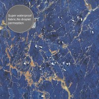 Domoku Bule Gold Marble Shower Curtain Navy Bule Golden Cracked Lines Abstract Modern Shower Curtain For Bathroom Decor Waterpro