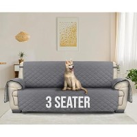 Utopia Bedding Reversible Sofa Couch Cover Water Resistant Slipcover Furniture Protector With Foam Sticks And Elastic Straps Fo