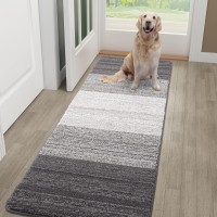 Kitinjoy Indoor Door Mat 59X20 Nonslip Absorbent Dirt Trapper Entrance Mat Lowprofile Washable Inside Floor Mat Durable Sof