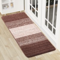 Kitinjoy Indoor Door Mat 47X20 Nonslip Absorbent Dirt Trapper Entrance Mat Lowprofile Washable Inside Floor Mat Durable Sof