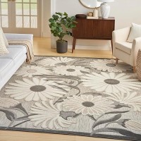 Nourison Aloha Indooroutdoor Beige 710 X 106 Area Rug Easy Cleaning Non Shedding Bed Room Living Room Dining Room K