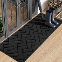 Hicorfe Indoor Doormat Front Back Door Mat Rubber Backing Non Slip Door Mats 20X48 Absorbent Resist Dirt Entrance Doormat In