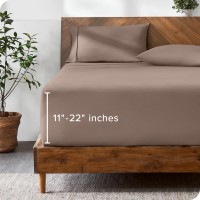 Bare Home Twin Xl Fitted Sheet Extra Deep Pocket Fitted Sheet Premium 1800 Microfiber Ultrasoft Wrinkle Free Twin Xl De