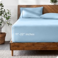 Bare Home Twin Xl Fitted Sheet Extra Deep Pocket Fitted Sheet Premium 1800 Microfiber Ultrasoft Wrinkle Free Twin Xl De