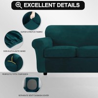 Festicorp Velvet Sofa Cover Couch Covers For 3 Cushion Couch Sofa Slipcovers For Sofas With 3 Cushions Stretch 4 Piece Couch C