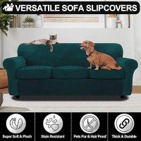 Festicorp Velvet Sofa Cover Couch Covers For 3 Cushion Couch Sofa Slipcovers For Sofas With 3 Cushions Stretch 4 Piece Couch C