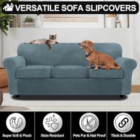 Festicorp Velvet Sofa Cover Couch Covers For 3 Cushion Couch Sofa Slipcovers For Sofas With 3 Cushions Stretch 4 Piece Couch C