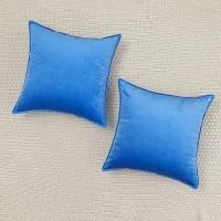 Jiahannha Velvet Royal Blue Throw Pillow Covers 20X20 Inches Pack Of 2 Soft Decorative Square Cushion Covers For Couch Sofa Bed