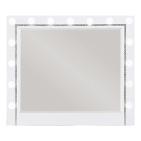 Eleanor White Rectangular Dresser Mirror with Light