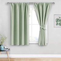 Jiuzhen Blackout Curtains For Bedroom Thermal Insulated Room Darkening Noise Reducing 52 X 45 Inch Length Curtains For Living