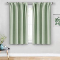 Jiuzhen Blackout Curtains For Bedroom Thermal Insulated Room Darkening Noise Reducing 52 X 45 Inch Length Curtains For Living