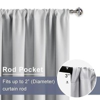 Jiuzhen Short Curtains 42 X 30 Curtain Tiers For Small Windows Thermal Room Darkening Curtains With 2 Tiebacks Rod Pocket