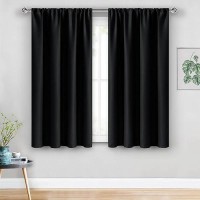 Jiuzhen Blackout Curtains For Bedroom Thermal Insulated Room Darkening Noise Reducing 52 X 45 Inch Length Curtains For Living