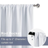 Jiuzhen Short Curtains 42 X 30 Curtain Tiers For Small Windows Thermal Room Darkening Curtains With 2 Tiebacks Rod Pock