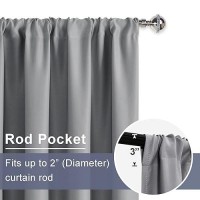 Jiuzhen Short Curtains With 2 Tiebacks 42 X 30 Valance Curtain Tiers For Small Windows Thermal Room Darkening Curtains 2