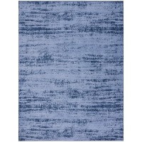 Nourison Essentials Indoor/Outdoor Solid Abstract Denim 9' X 12' Area Rug  Easy Cleaning  Non Shedding  Bed Room  Living Room  Dining Room  Backyard  Deck  Patio (9X12)